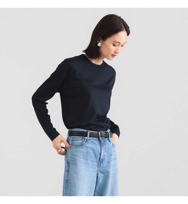 Demi-Luxe BEAMS 「【別注】SLOANE / ウール クルーネック ロングスリーブ プルオーバー」|Tシャツ・カットソー|