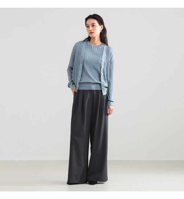 Demi-Luxe BEAMS 「SLOANE / 18ゲージ シルク クルーネック ハーフスリーブ ニット」|ニット・セーター|