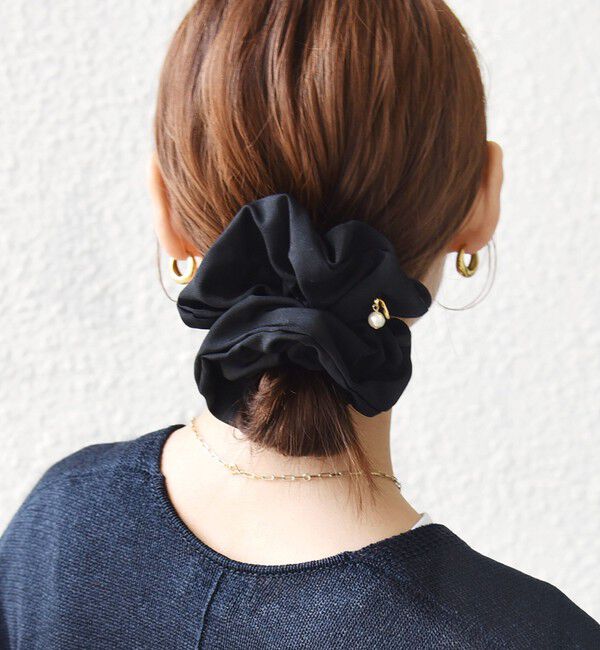 SHIPS for women「グログラン パール モチーフ シュシュ」|ヘアゴム・シュシュ|