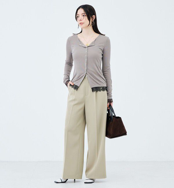 NOLLEY'S sophi「ウォッシャブル強撚ツイルワイドパンツ」|その他|