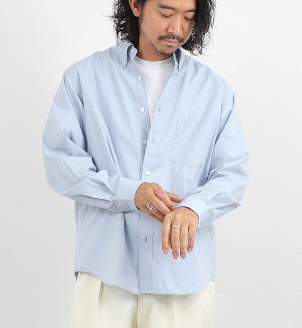 NOLLEY'S goodman「《ビジカジ対応》ダンガリーボタンダウンシャツ 26AW」|シャツ・ブラウス|