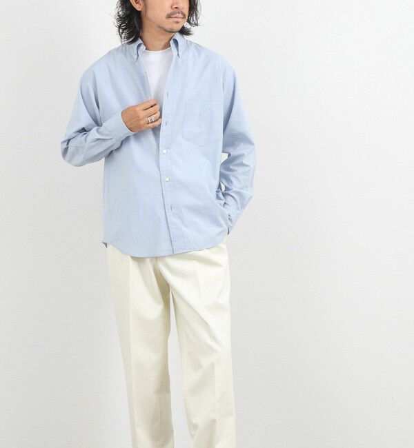 NOLLEY'S goodman「《ビジカジ対応》ダンガリーボタンダウンシャツ 26AW」|シャツ・ブラウス|