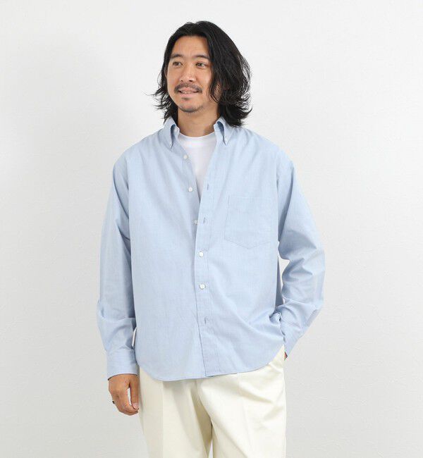 NOLLEY'S goodman「《ビジカジ対応》ダンガリーボタンダウンシャツ 26AW」|シャツ・ブラウス|