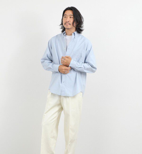 NOLLEY'S goodman「《ビジカジ対応》ダンガリーボタンダウンシャツ 26AW」|シャツ・ブラウス|