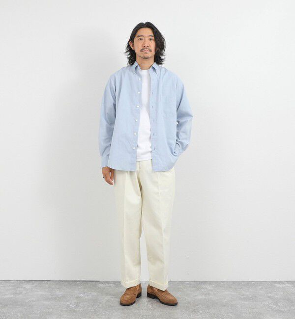 NOLLEY'S goodman「《ビジカジ対応》ダンガリーボタンダウンシャツ 26AW」|シャツ・ブラウス|