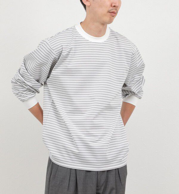 NOLLEY'S goodman「超長綿シルケットボーダーTシャツL/S 26AW」|Tシャツ・カットソー|
