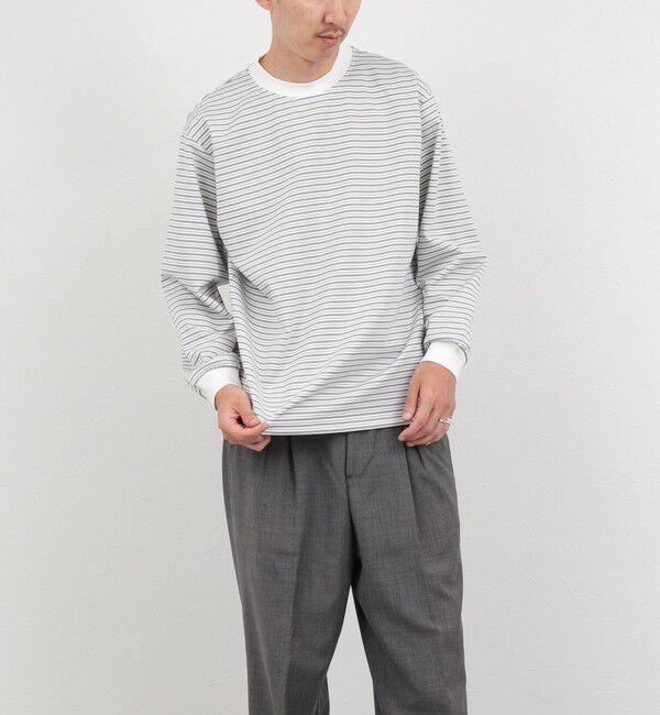 NOLLEY'S goodman「超長綿シルケットボーダーTシャツL/S 26AW」|Tシャツ・カットソー|