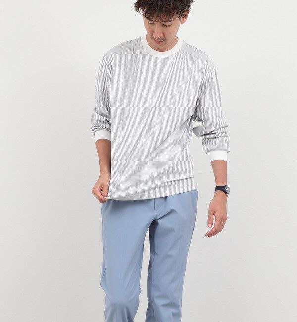 NOLLEY'S goodman「超長綿シルケットボーダーTシャツL/S 26AW」|Tシャツ・カットソー|