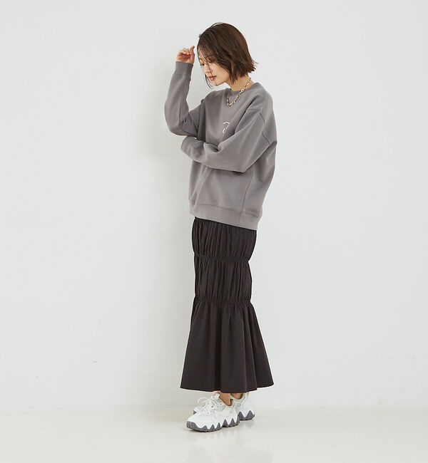 abahouse mavie「シャーリングスカート」|スカート|