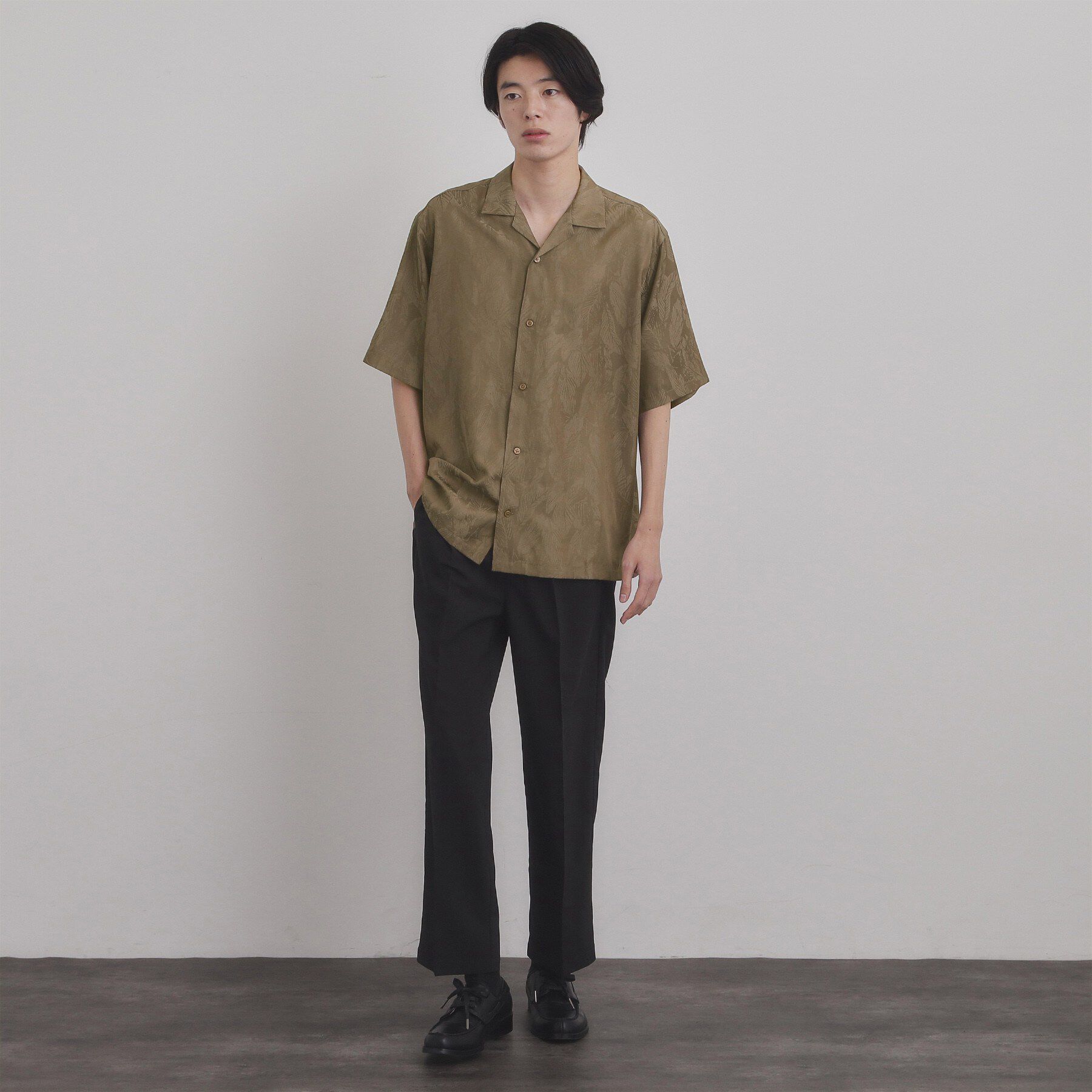 tk.TAKEO KIKUCHI「ジャカードボタニカルシャツ」|シャツ・ブラウス|