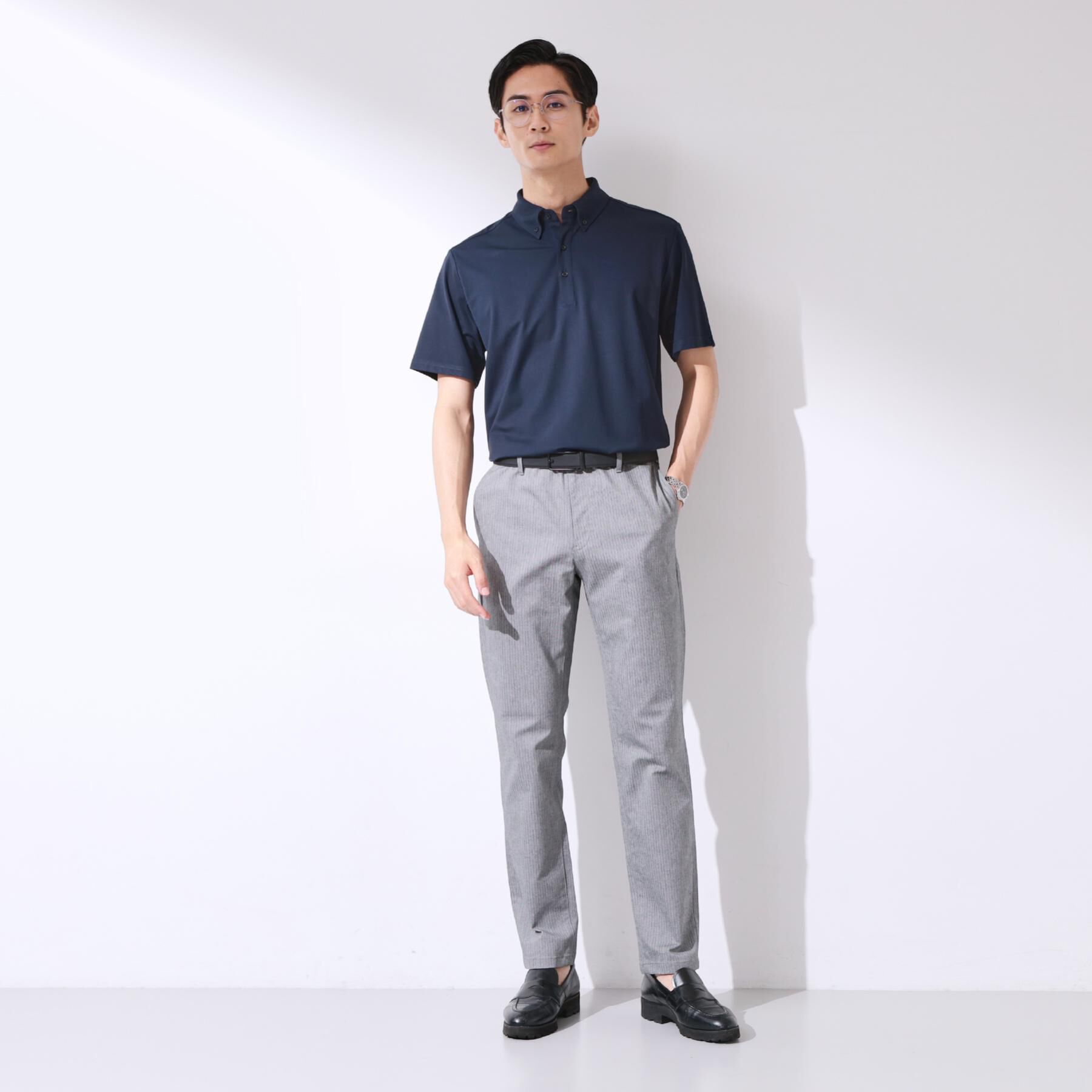 THE SHOP TK「【オールシーズン穿ける！】7DAYSストレッチへリンボンパンツ　ON&hArr;OFF兼用」|その他|