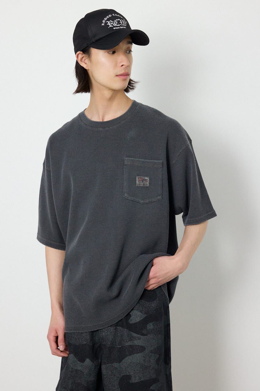 RODEO CROWNS「ピグメントワッフルTシャツ」|Tシャツ・カットソー|