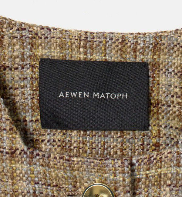 AEWEN MATOPH「＜AEWEN MATOPH＞ツイード ショート ジャケット」|ノーカラージャケット|