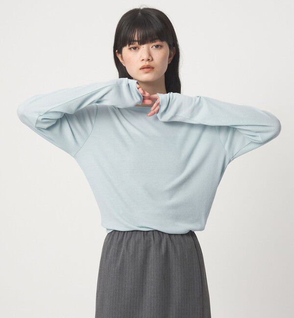 EMMEL REFINES「＜EMMEL REFINES＞EM テレコ ボートネック プルオーバー」|Tシャツ・カットソー|