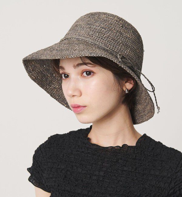 BEAUTY&YOUTH UNITED ARROWS「ラフィア リボン ハット」|ハット|MD.GRAY