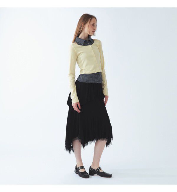 Ray BEAMS 「ノースリーブ シャツ レイヤード カーディガン」|カーディガン|