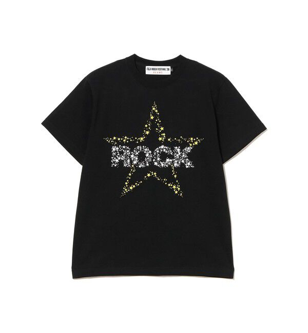 Ray BEAMS 「〈WOMEN〉FUJI ROCK FESTIVAL'26 / EISUKE HOSHI / ROCK STAR TEE」|Tシャツ・カットソー|BLACK