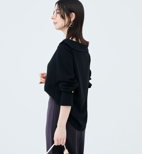 NOLLEY'S sophi「ウォッシャブルロールカラージョーゼットブラウス」|シャツ・ブラウス|