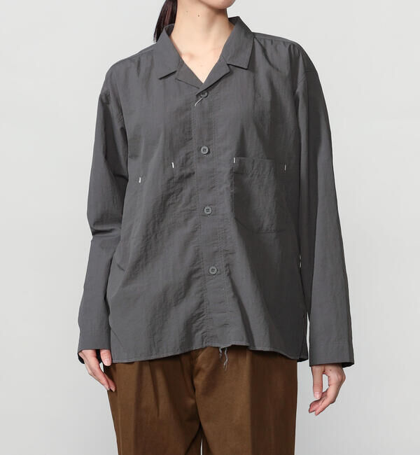  「MORIKAGE SHIRT KYOTO |〈別注〉オープンカラーシャツ WOMEN」|シャツ・ブラウス|GREY