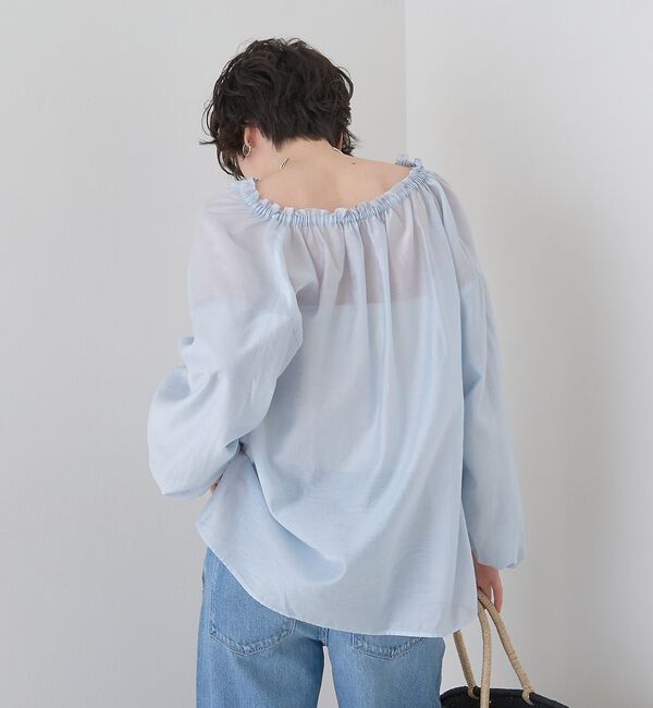 Rouge vif「【一部店舗限定】バルーンスリーブシアーブラウス」|シャツ・ブラウス|