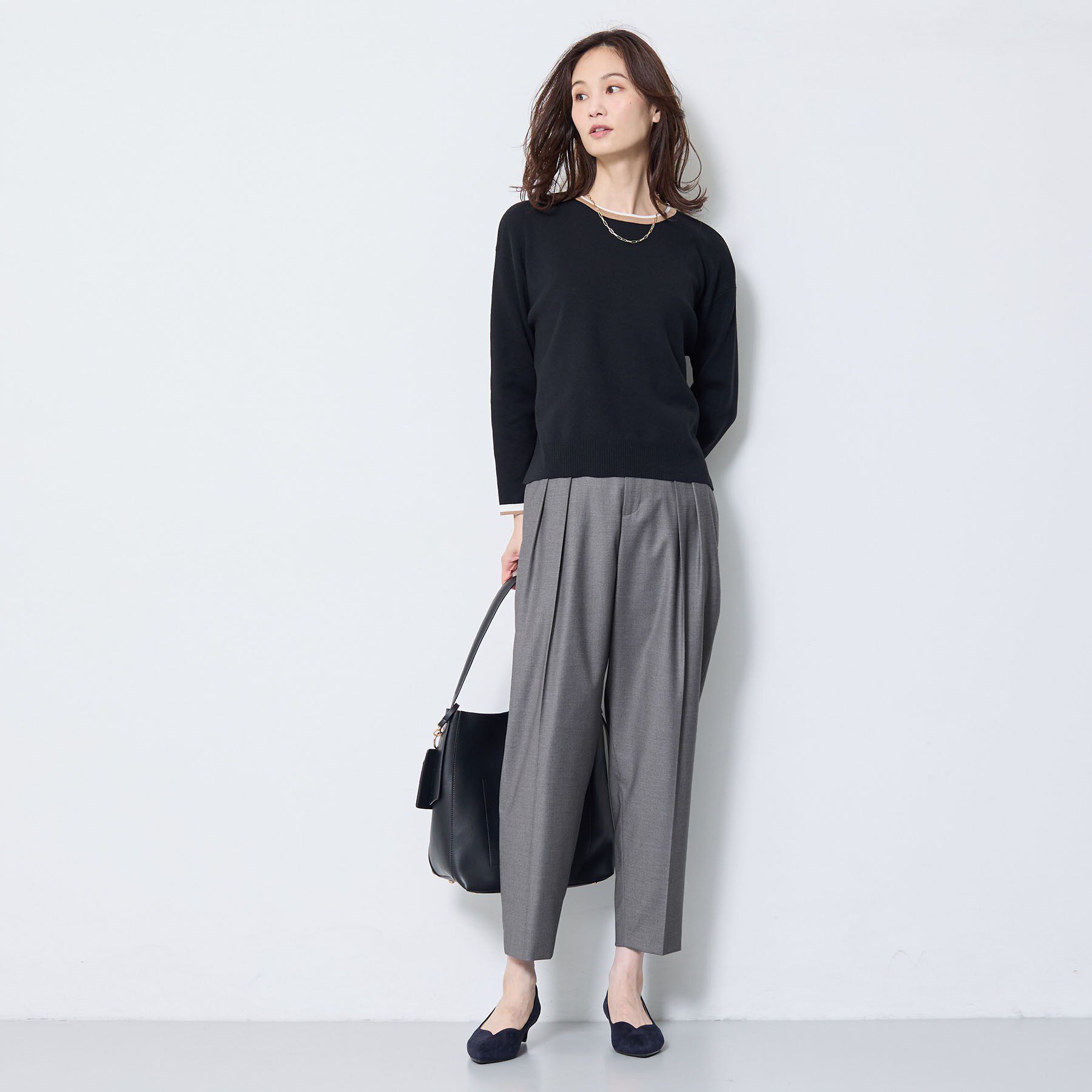 Reflect「【SS-4Lサイズ】タックディテールテーパードパンツ」|その他|