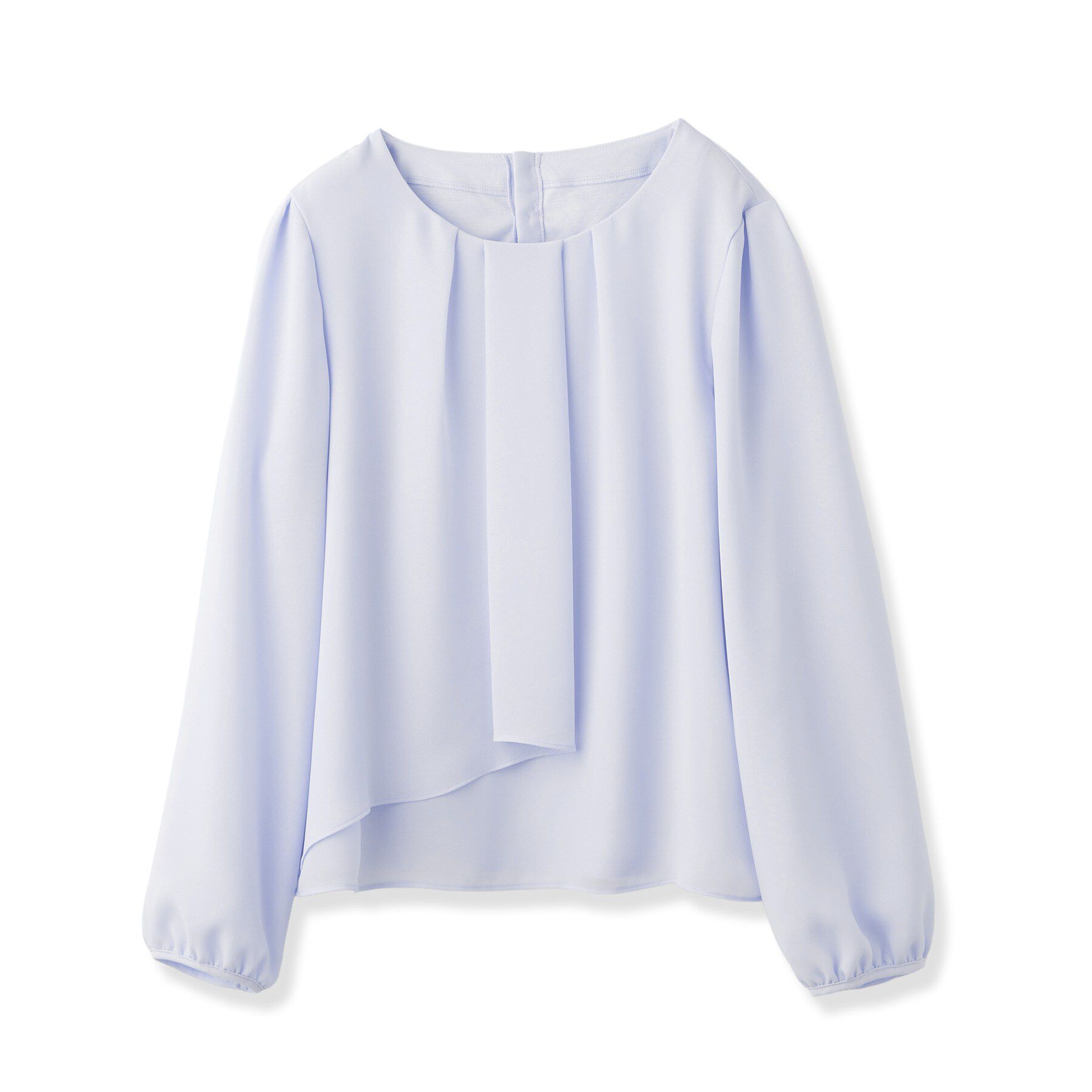 Reflect「【SS-4Lサイズ／通勤／セレモニー】クルーネック シフォンブラウス」|シャツ・ブラウス|