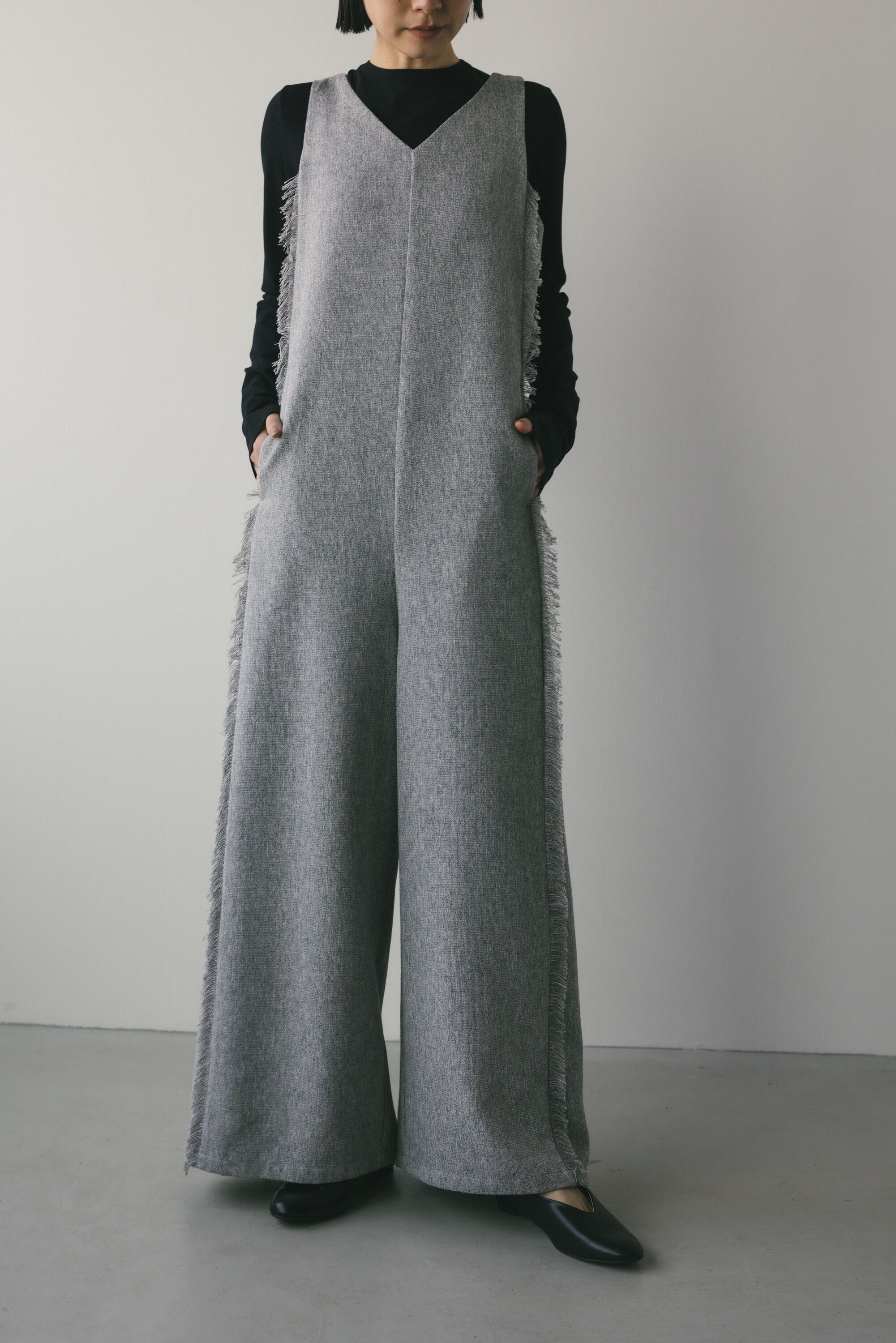 STYLEMIXER「フリンジサロペット」|その他|GRY