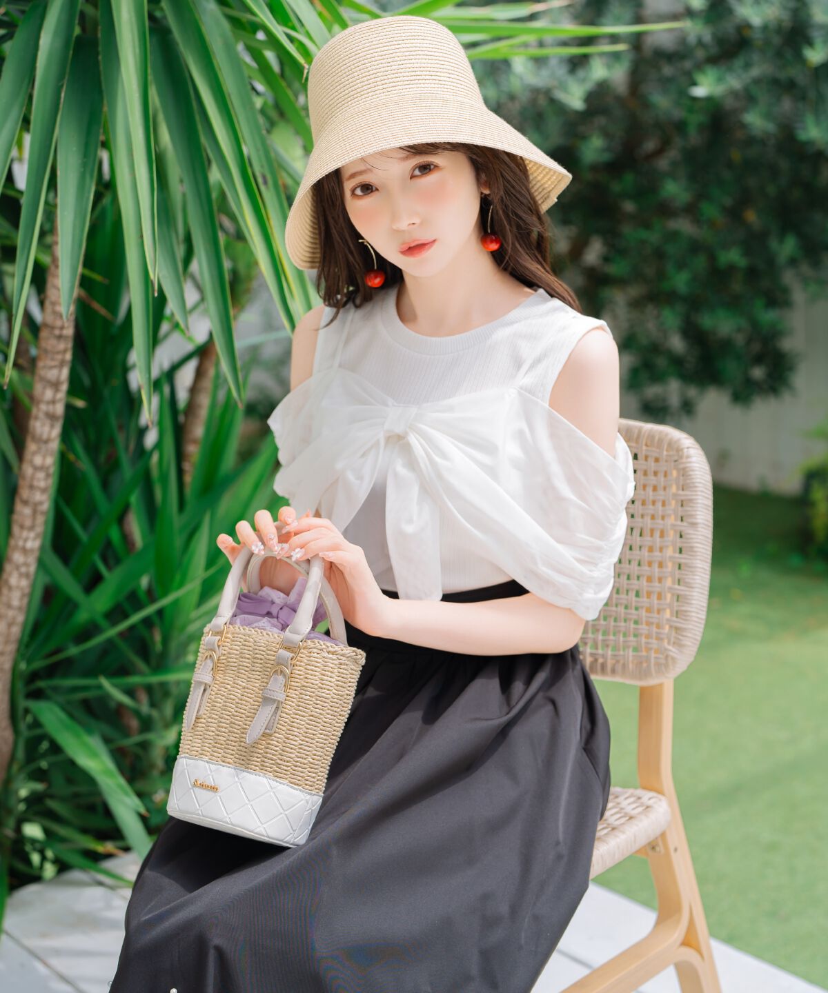WILLSELECTION「リボンレイヤードカットトップス」|Tシャツ・カットソー|