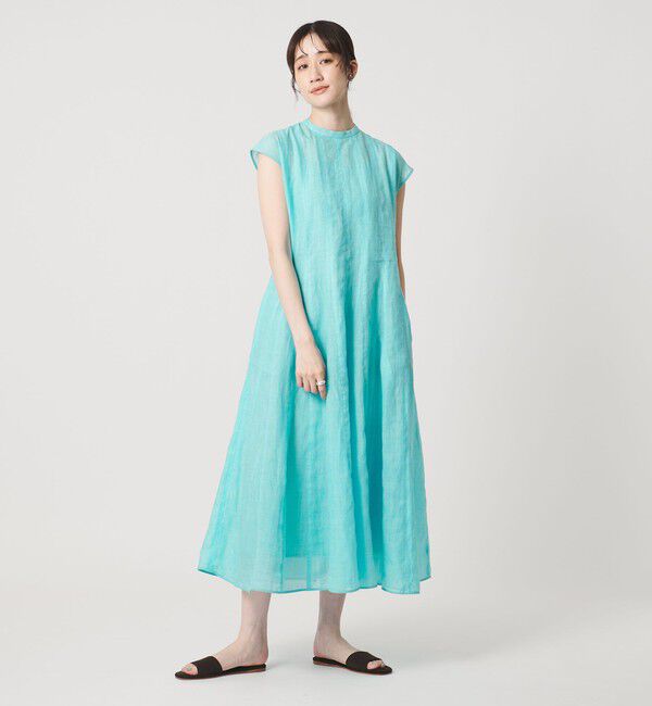 UNITED ARROWS「フレンチスリーブ ワンピース ‐ウォッシャブル‐」|ワンピース|TURQUOISE
