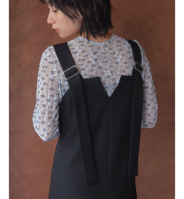 EMMEL REFINES「＜EMMEL REFINES＞EM Vカット 2WAY ジャンスカ」|ワンピース|