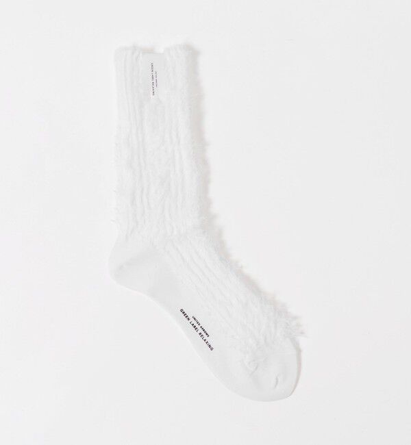 UNITED ARROWS green label relaxing「フリンジソックス」|ソックス|WHITE
