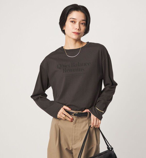UNITED ARROWS green label relaxing「ロゴ ロングスリーブ Tシャツ」|Tシャツ・カットソー|