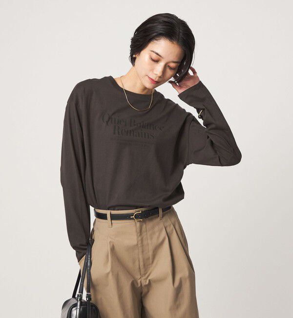 UNITED ARROWS green label relaxing「ロゴ ロングスリーブ Tシャツ」|Tシャツ・カットソー|