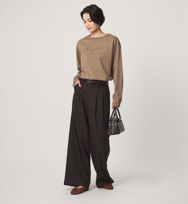 UNITED ARROWS green label relaxing「ロゴ ロングスリーブ Tシャツ」|Tシャツ・カットソー|