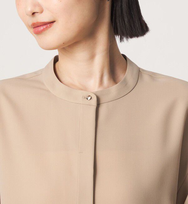 UNITED ARROWS green label relaxing「ツイル ペプラム ブラウス マシンウォッシャブル ストレッチ」|シャツ・ブラウス|