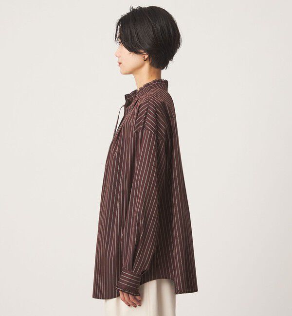 UNITED ARROWS green label relaxing「［size SHORTあり］フリルネック 2WAY ブラウス」|シャツ・ブラウス|