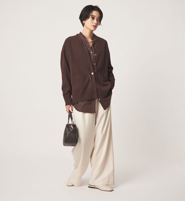 UNITED ARROWS green label relaxing「［size SHORTあり］フリルネック 2WAY ブラウス」|シャツ・ブラウス|