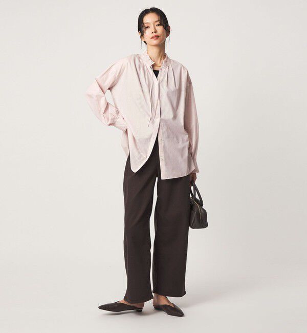 UNITED ARROWS green label relaxing「［size SHORTあり］フリルネック 2WAY ブラウス」|シャツ・ブラウス|