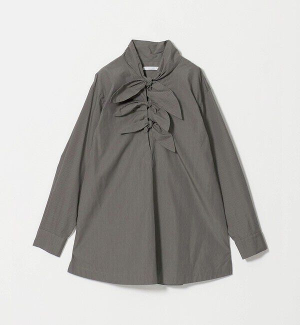 BEAUTY&YOUTH UNITED ARROWS「リボンタイ シャツ プルオーバー」|シャツ・ブラウス|DK.GRAY