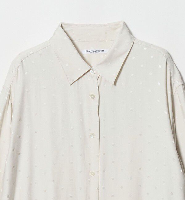 BEAUTY&YOUTH UNITED ARROWS「レーヨン ドットジャガード タック レギュラーカラー シャツ」|シャツ・ブラウス|