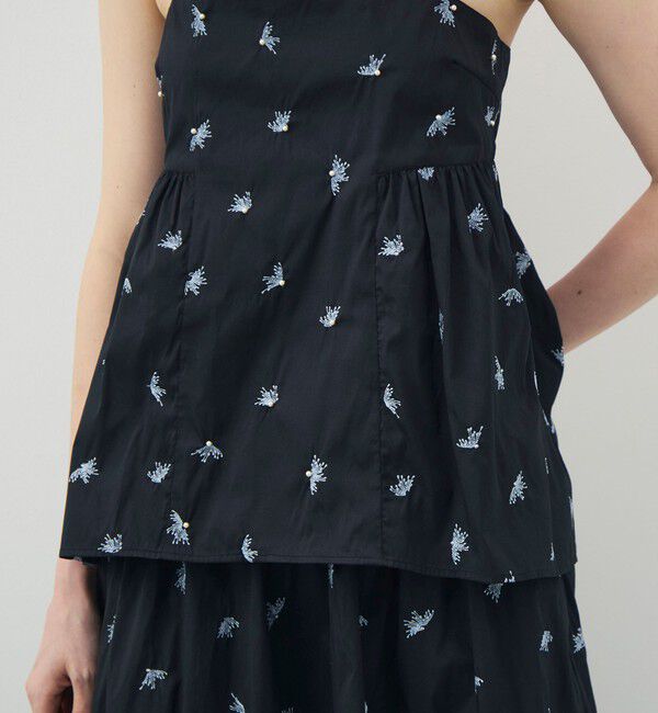 TOMORROWLAND BUYING WEAR「【別注】ne Quittez pas BLACK Camisole Embroidery トップス」|キャミソール|