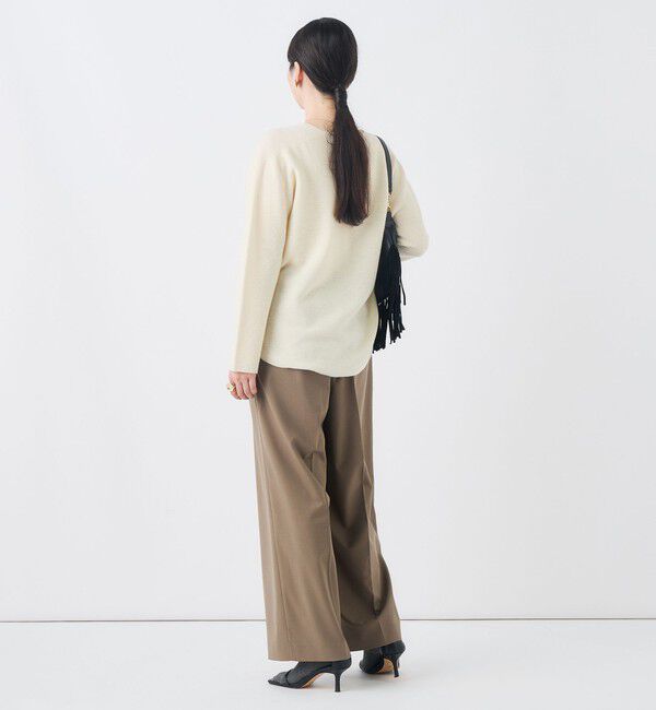NOLLEY'S「【一部WEB限定サイズ】《抗ピル/防シワ》ウォッシャブルポリウール梳毛タックワイドパンツ」|その他|
