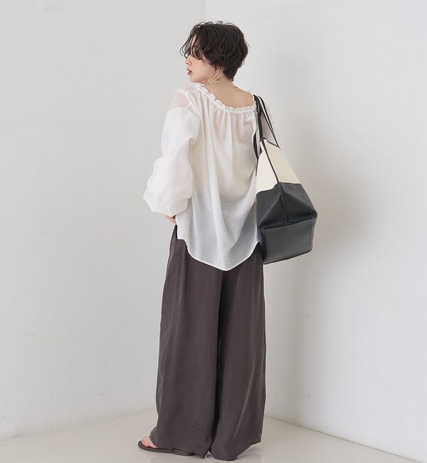 Rouge vif「【一部店舗限定】バルーンスリーブシアーブラウス」|シャツ・ブラウス|