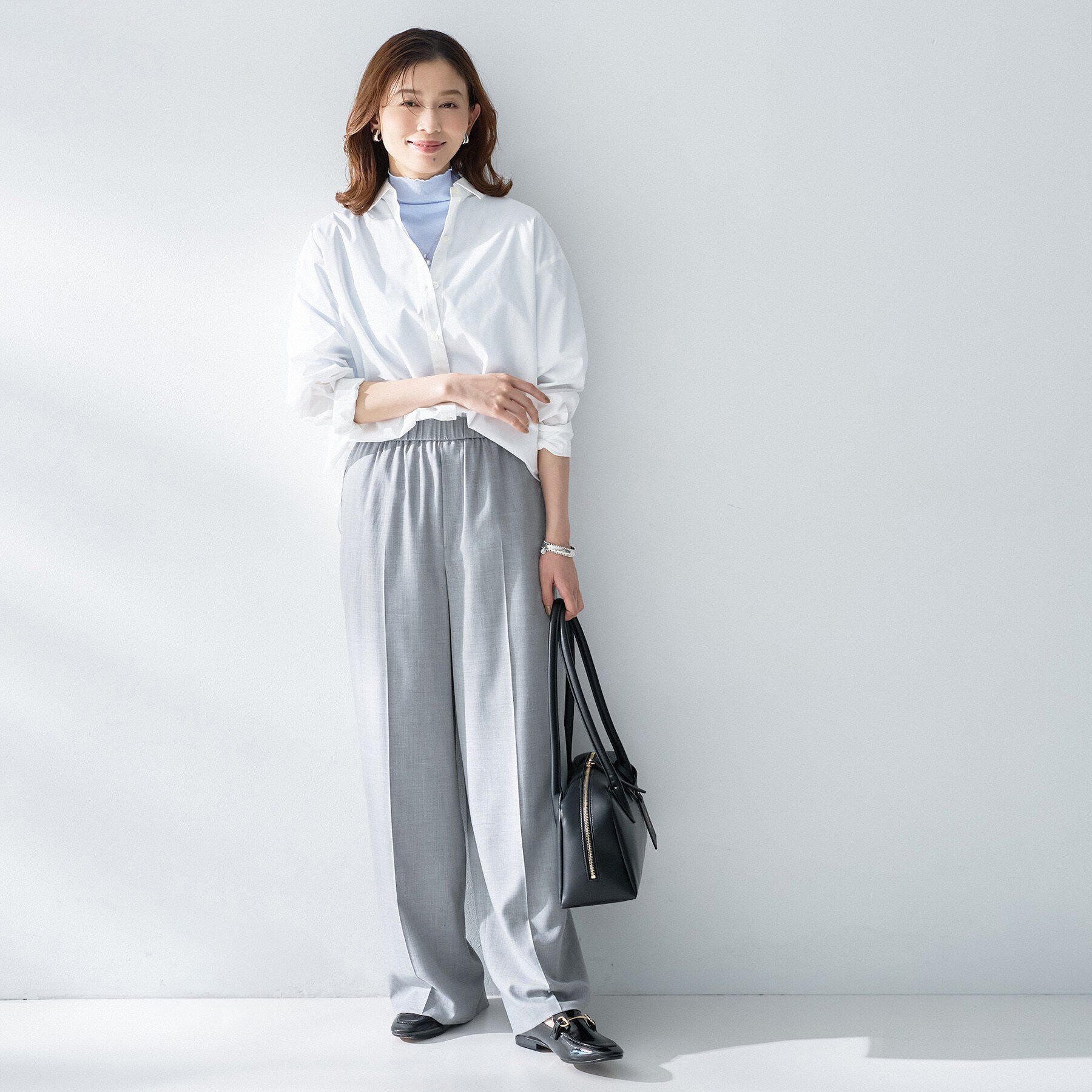 UNTITLED「【重ね着レイヤードに】シアーテレコハイネックトップス」|Tシャツ・カットソー|
