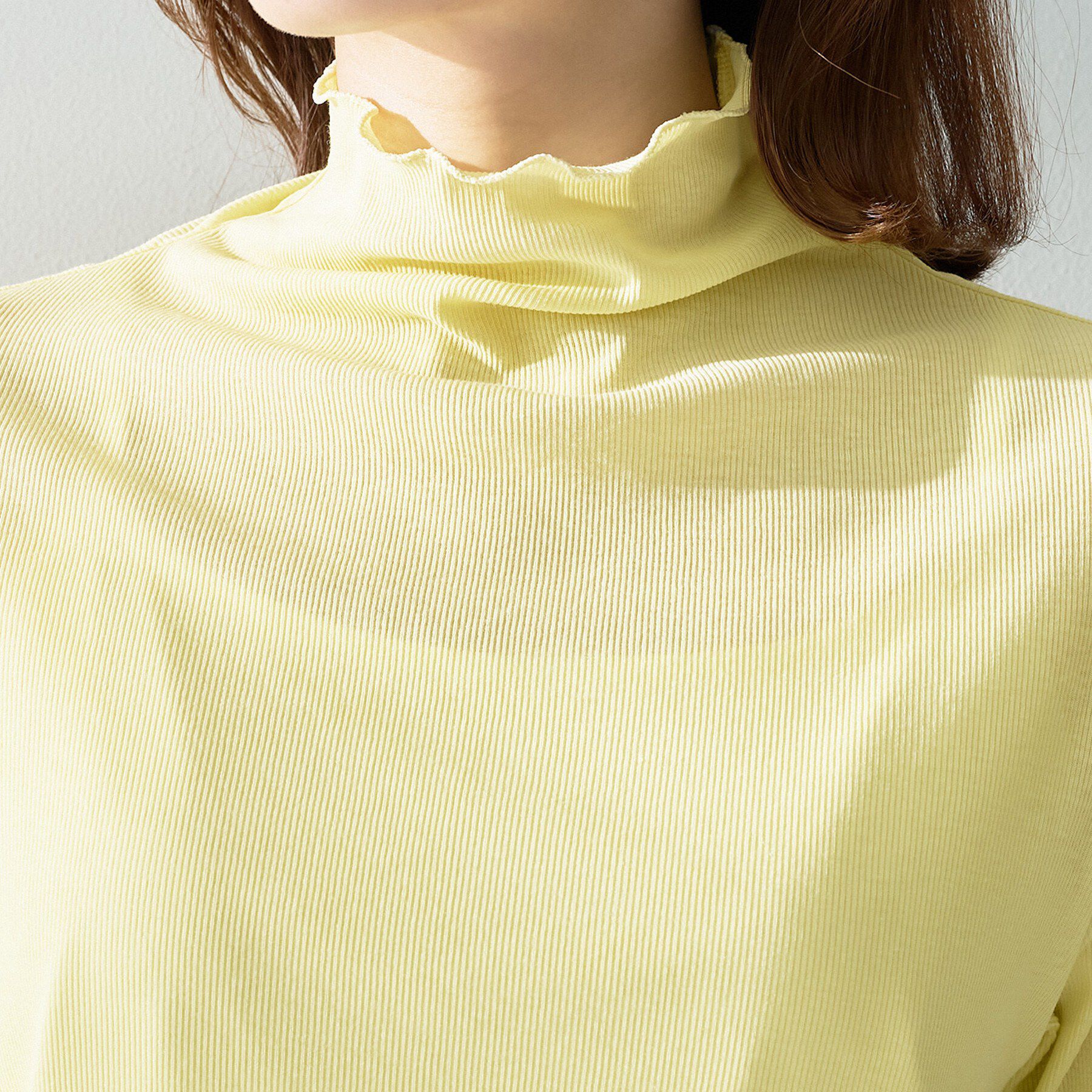 UNTITLED「【重ね着レイヤードに】シアーテレコハイネックトップス」|Tシャツ・カットソー|