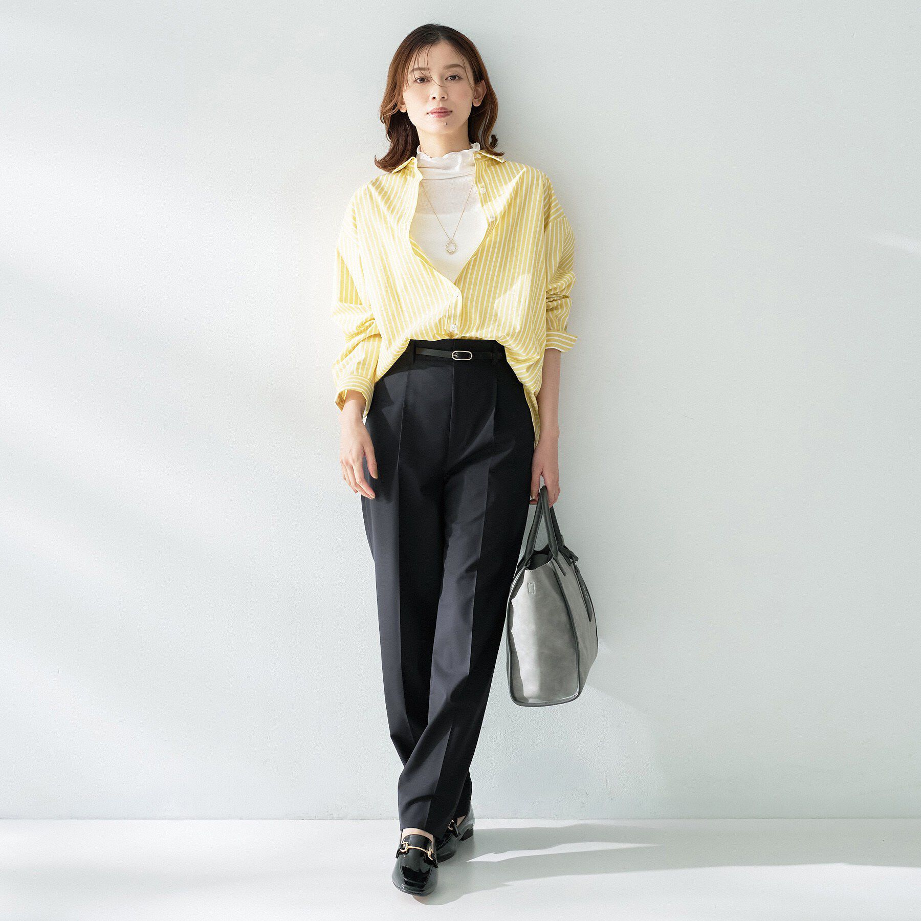 UNTITLED「【重ね着レイヤードに】シアーテレコハイネックトップス」|Tシャツ・カットソー|