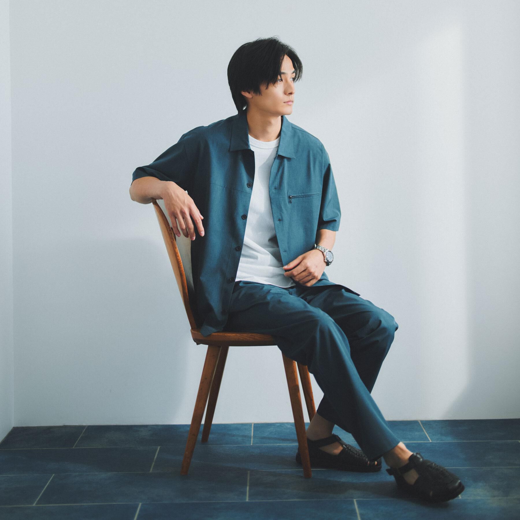 THE SHOP TK「【吸水速乾／接触冷感／防シワ／マシンウォッシャブル】ハイドロクール 半袖シャツ」|シャツ・ブラウス|