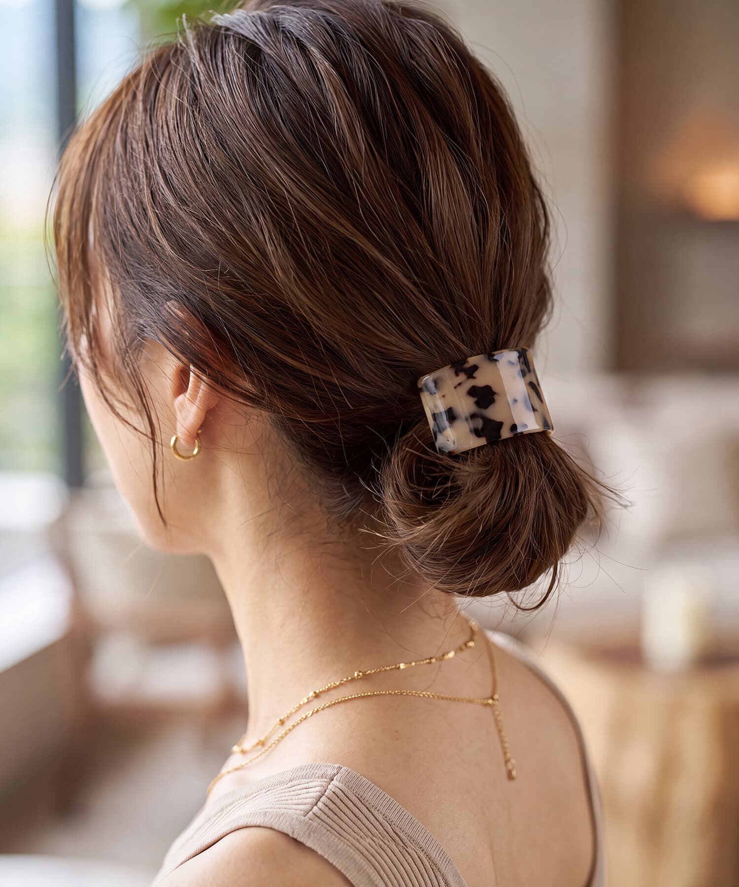 STYLE DELI「【DELI by】ニュアンスマーブル アーチヘアゴム」|ヘアゴム・シュシュ|
