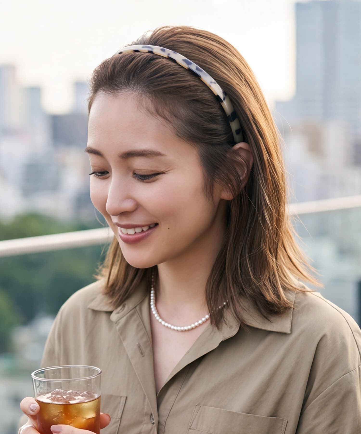 STYLE DELI「【DELI by】クラシックマーブルスリムカチューシャ」|カチューシャ|
