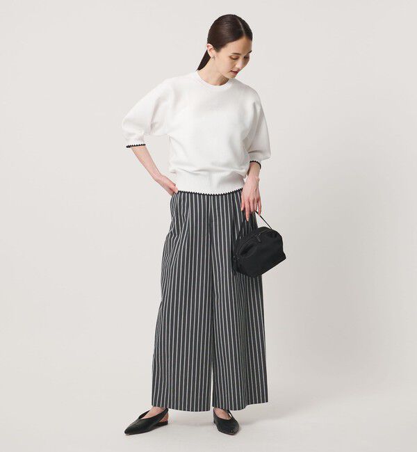 UNITED ARROWS「ハマグリステッチ パフスリーブ ニット ‐ウォッシャブル‐」|ニット・セーター|